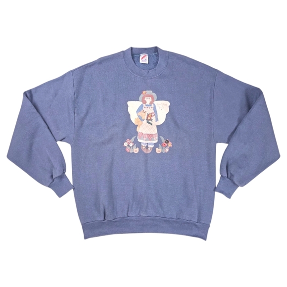 VINTAGE JERZEES CAT CREWNECK SWEATER - Picture 1 of 5